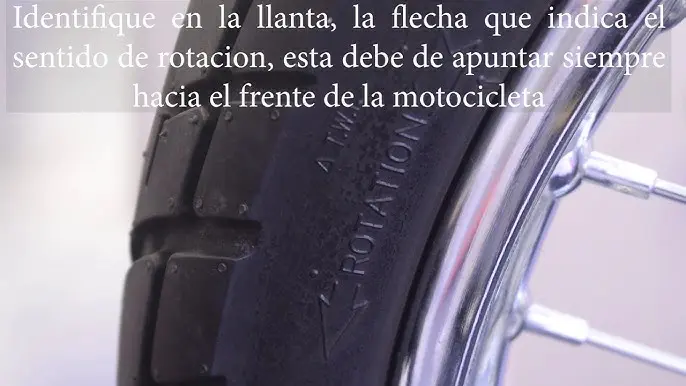 sentido de giro de un neumatico de motocicleta - Cómo saber el sentido de giro de los neumáticos