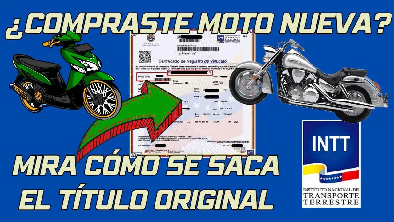 registro de motos venezuela - Cómo sacar los papeles de una moto en Venezuela