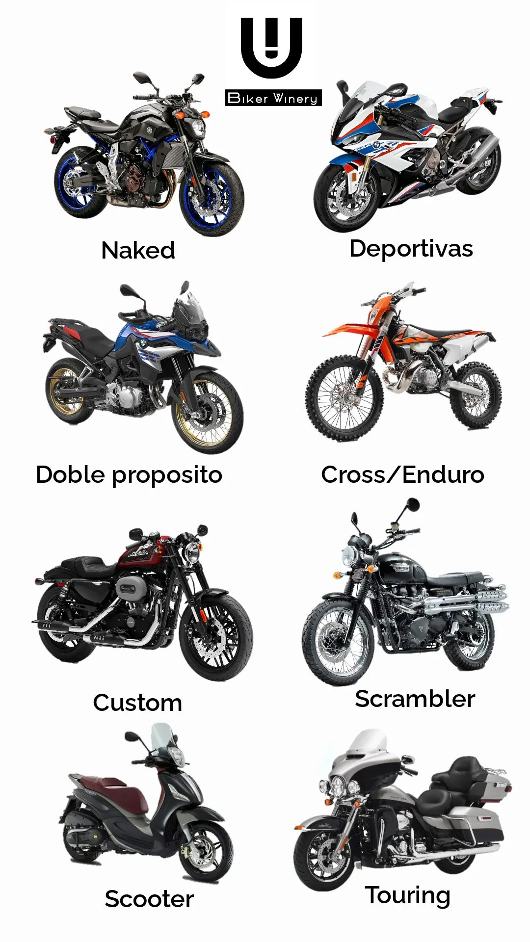 tipos de motos custom - Cómo se llaman las motos custom