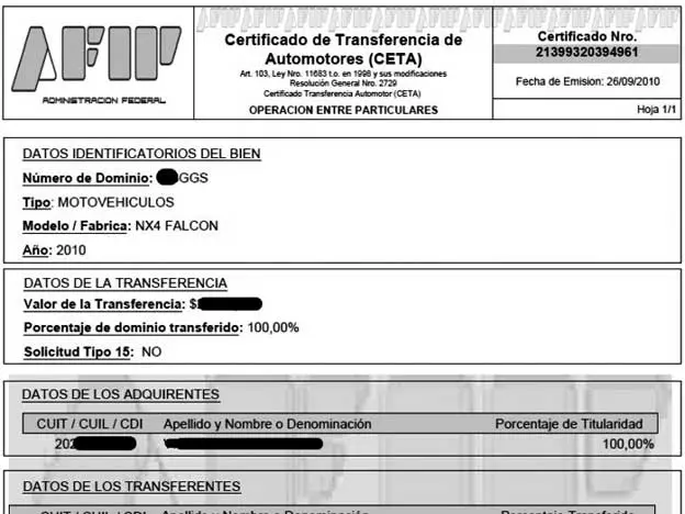 Formulario CETA Motos: A partir de qué monto se debe presentar - Cuándo se presenta el CETA de motos formulario ceta motos a partir de que monto - Cuándo se presenta el CETA de motos