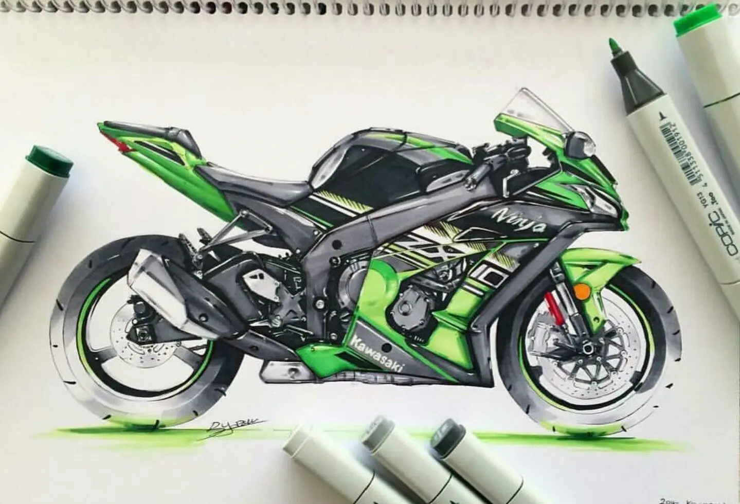 dibujos de motos kawasaki ninja - Cuántos caballos tiene la Kawasaki Ninja 650