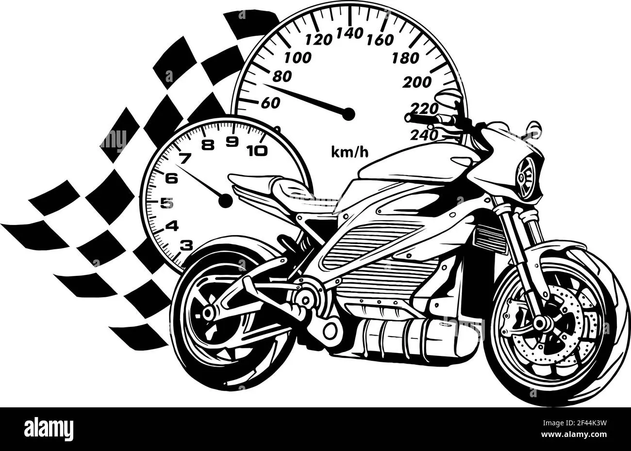 caratulas de motocicleta en negro y blanco - Qué color es el testigo luminoso que indica que la motocicleta está en punto muerto