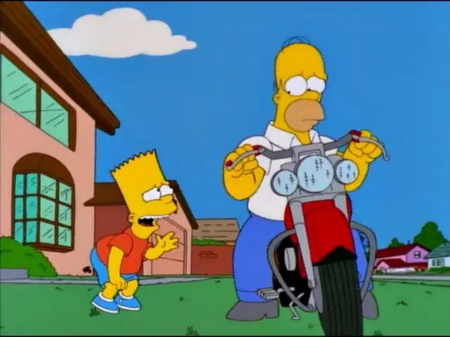 homero loco por margo tiene una motocicleta - Qué discapacidad tiene Homero