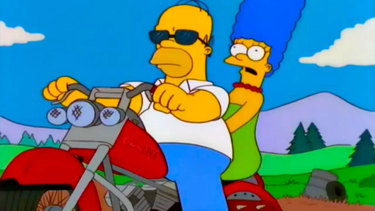 homero loco por margo tiene una motocicleta - Qué paso entre Homero y Margo