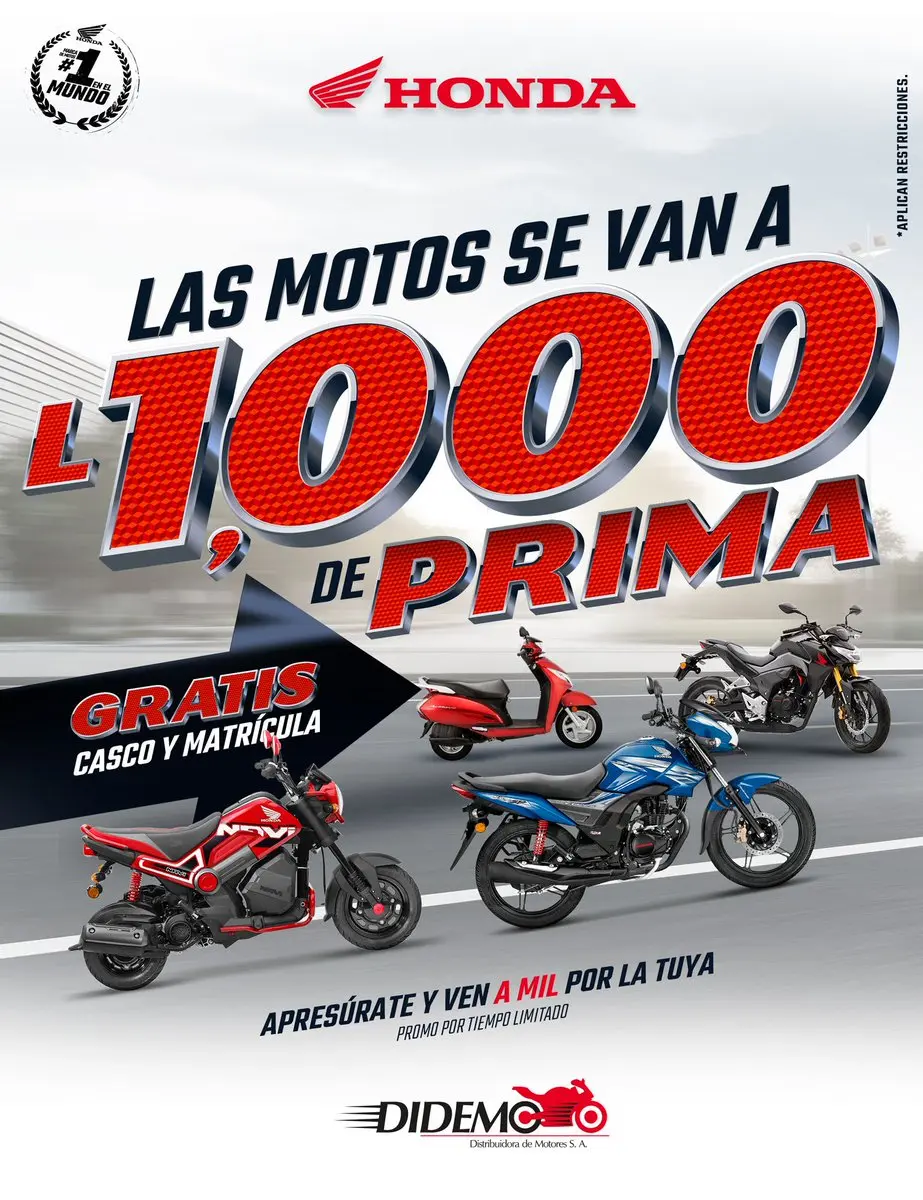 motos honda honduras - Qué precio tiene la Honda 125 en Honduras